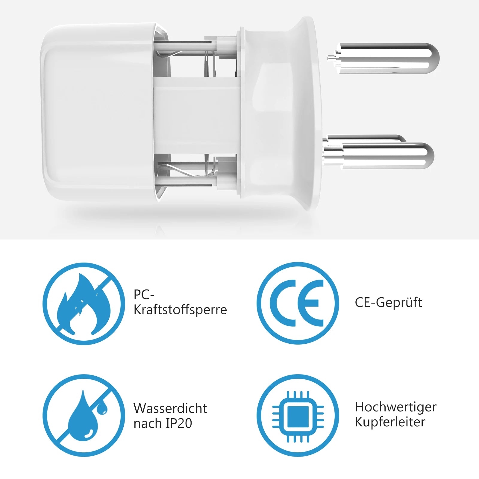 2PCS South Africa Travel Adapter, EU to SA South Africa Plugs Adapter Type M Big Round Power Converter Lesotho Ghana Travel Plug