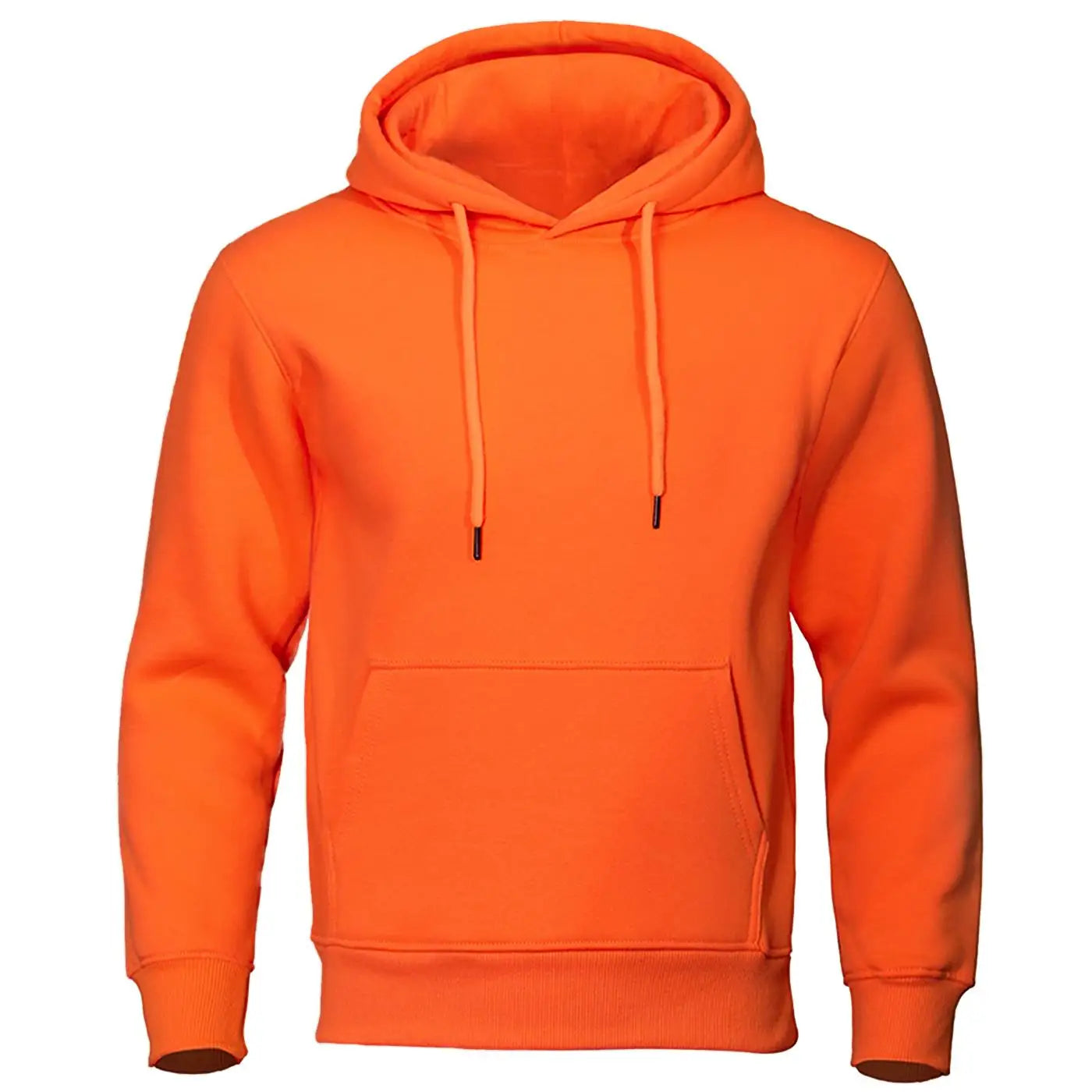 Hoodie Men Solid Warm Fleece Hoody Oversize Hooded Sweatshirt Autumn Casual Fashion Pocket Clothes Comfort and Simplicity Tops