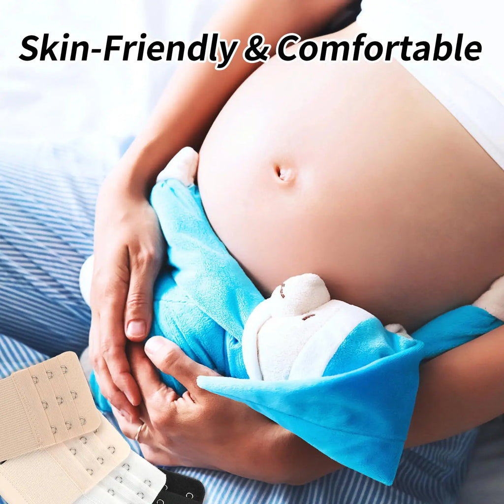 12 bra extenders with 3 hooks, 3 hooks, women's bra extenders, elastic extension straps, enlarged size, soft and comfortable