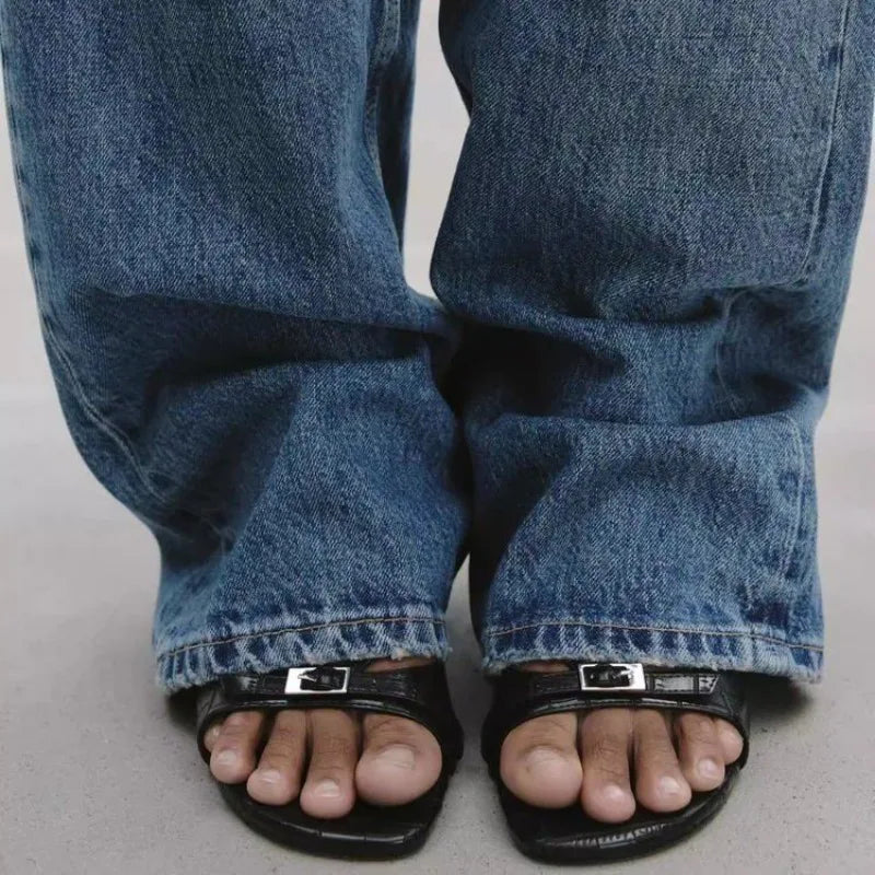 Women's High Heels Slippers Designer Heeled Shoes 2025 Summer Fashion Sandals Pumps Shallow Sexy Slides Stilettos Mujer Zapatos