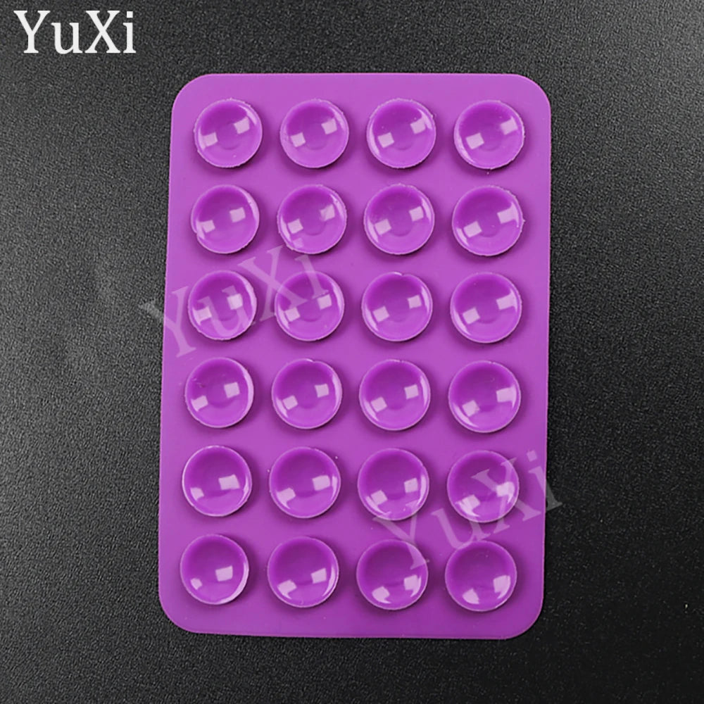 5Pcs Suction Cup Phone Case Mount Silicone Sticky Phone Stand Anti Slip Rubber Sucker Pad for Phone Holder Backed Fixing Pad