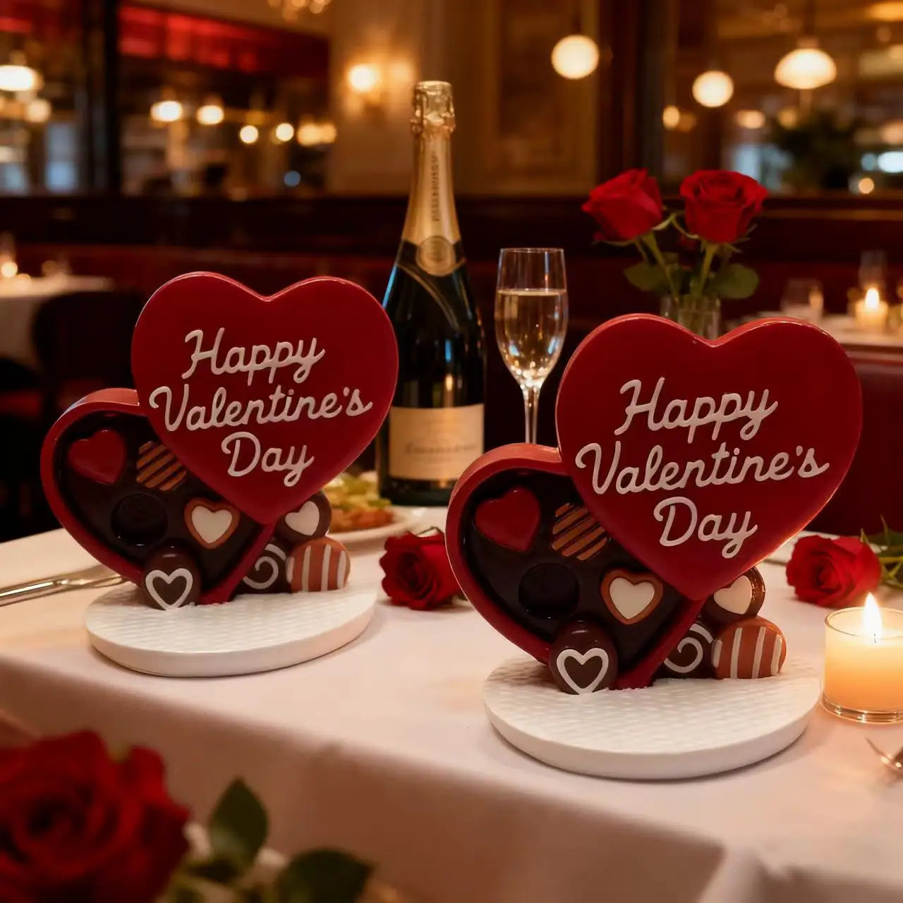 Valentine's Day Heart-Shaped Desktop Decoration Small Exquisite Size for Dining Table And Office Decor