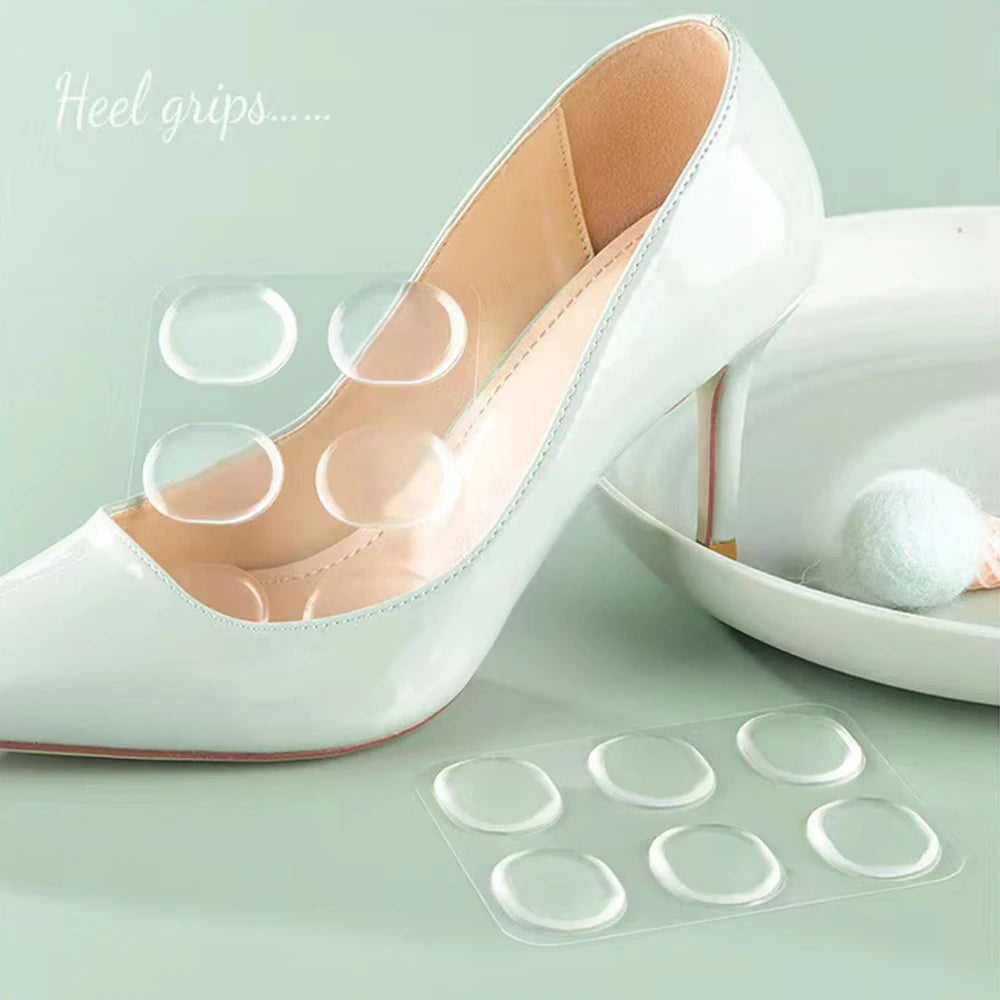 6Pcs Silica Gel Insole Heel Anti Wear Sticky Shoes Cobbler Sticker Back Sneaker Lined with Anti-Wear After Heels Stick Foot Care