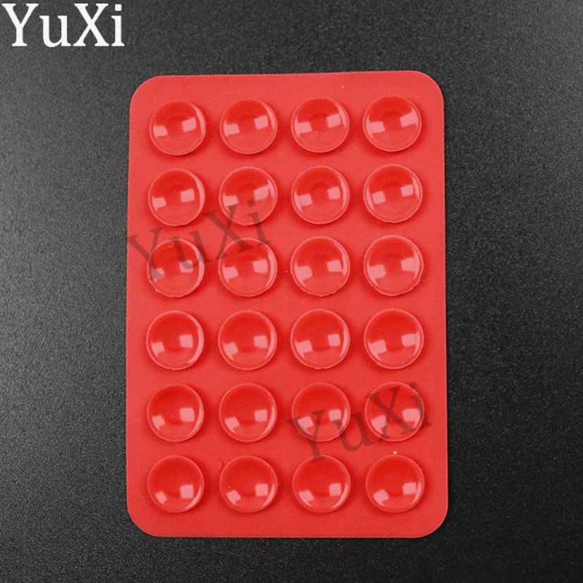 5Pcs Suction Cup Phone Case Mount Silicone Sticky Phone Stand Anti Slip Rubber Sucker Pad for Phone Holder Backed Fixing Pad