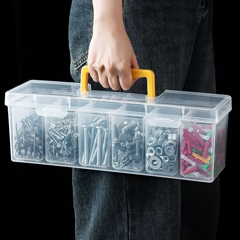 1/7pcs Tool Parts Storage Box Set Multi-Compartment Tool Organizer,Sorting Box for Screws,Wrenches,Hardware Accessories,and Toys