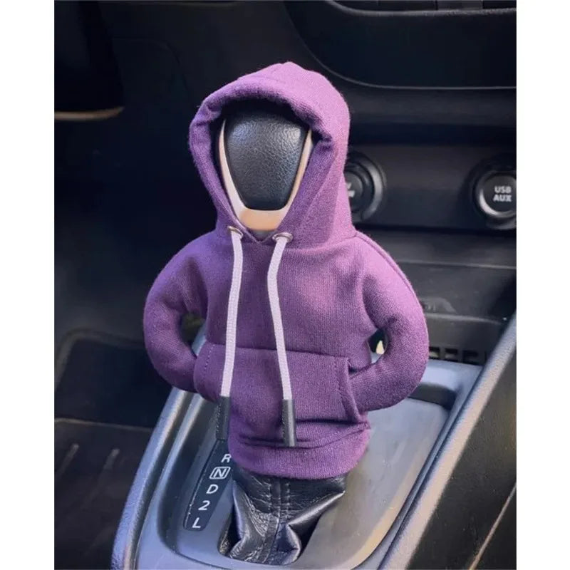 Hoodie Car Gear Shift Cover Fashion Gearshift Hoodie Car Gear Shift Knob Cover Manual Handle Gear Sweatshirt Change Lever Cover
