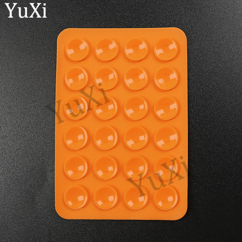 5Pcs Suction Cup Phone Case Mount Silicone Sticky Phone Stand Anti Slip Rubber Sucker Pad for Phone Holder Backed Fixing Pad
