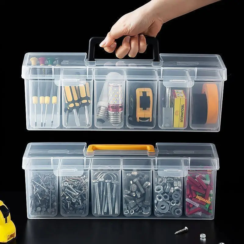1/7pcs Tool Parts Storage Box Set Multi-Compartment Tool Organizer,Sorting Box for Screws,Wrenches,Hardware Accessories,and Toys
