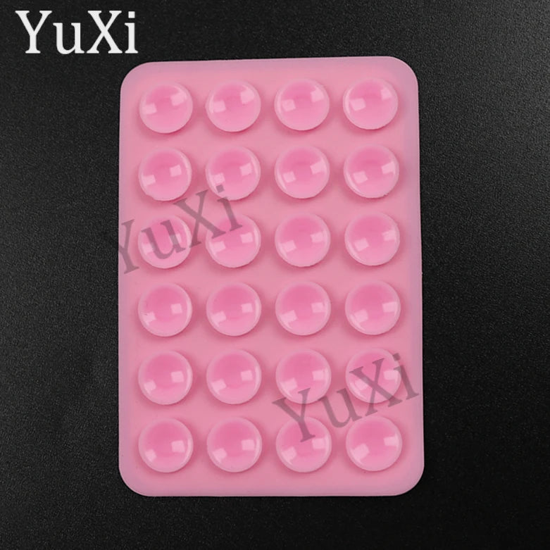 5Pcs Suction Cup Phone Case Mount Silicone Sticky Phone Stand Anti Slip Rubber Sucker Pad for Phone Holder Backed Fixing Pad