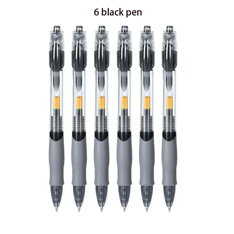 13-30Pcs 0.5mm Fine Point Retractable Gel Pens, Black Ink, Soft Anti-Slip Grip, Smooth Writing, Office & School Stationery Set