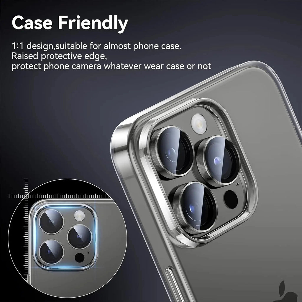 3PCS Lens Protector For IPhone 14 15 Plus For 12 13 Mimi For 11 12 13 14 15 Pro Max on Lens Cover Film Back Silvery Purple