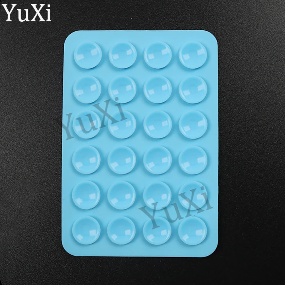 5Pcs Suction Cup Phone Case Mount Silicone Sticky Phone Stand Anti Slip Rubber Sucker Pad for Phone Holder Backed Fixing Pad