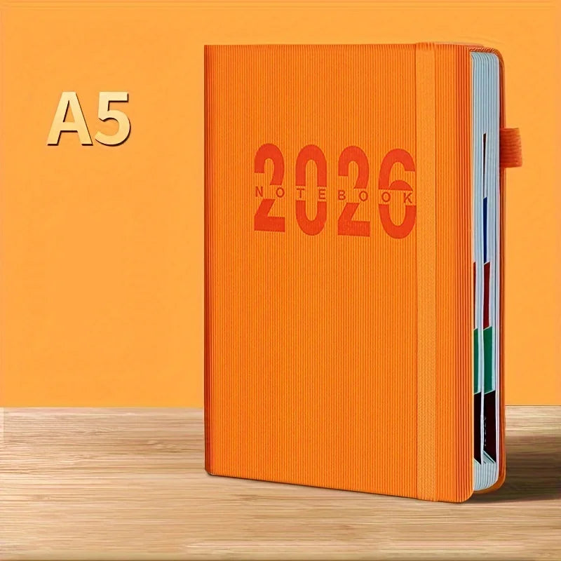 2026 New Calendar Log: Time Management 365 Day Plan Office、 400 Pages, Daily Plan | Visual Organization|