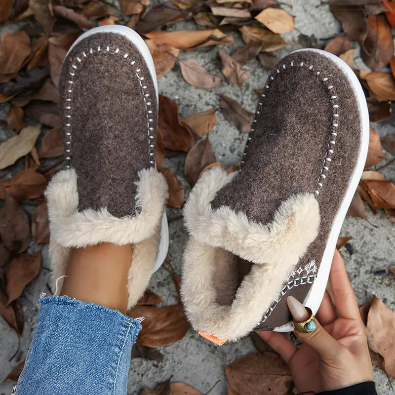 Boots 2025 Winter Shoes For Woman Fur Botas Mujer Casual Women's Ankle Boots Winter Footwear Female Rubber Snow Boots For Women