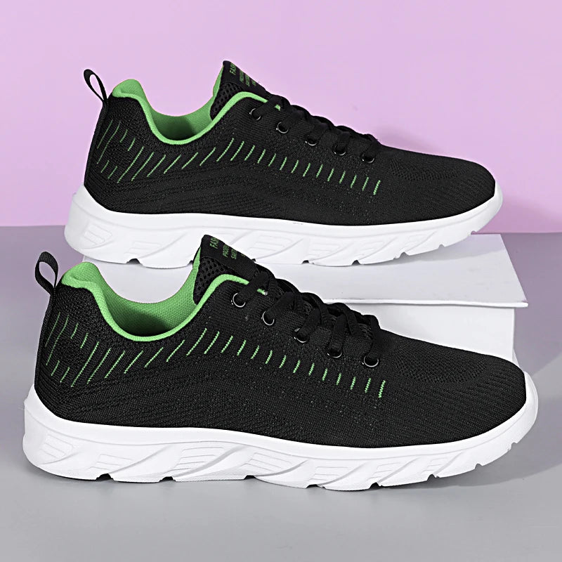 YRZL Lightweight Running Shoes Breathable Non-Slip Running Shoes Men Comfortable Sneakers Outdoor Sports Soft Wear-Resistant