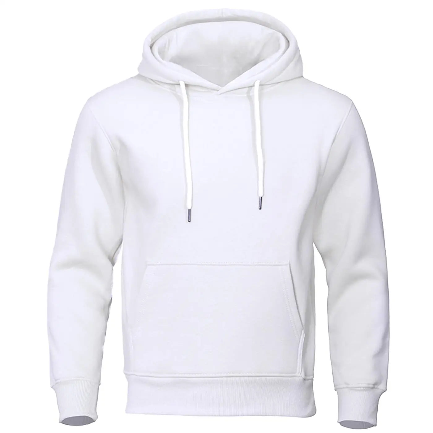 Hoodie Men Solid Warm Fleece Hoody Oversize Hooded Sweatshirt Autumn Casual Fashion Pocket Clothes Comfort and Simplicity Tops