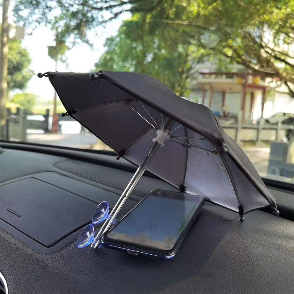 Sucker Mobile Phone Sunshade Umbrella With Suction Cup Phone Stands Outdoor Cover Sun Mount Phone Holder Accessories Waterproof