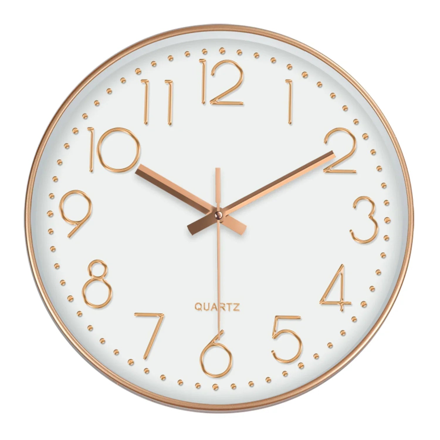 8-Inch Minimalist Quartz Wall Clock, 3D Digital Clock, Silent Clock for Living Rooms, Bedrooms, and Offices, Home Decor