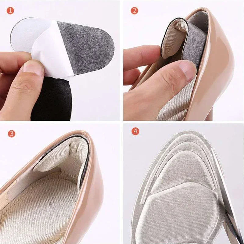 1 Pair 7 in 1 Memory Foam Insoles Women High-heel Shoes Insoles Anti-slip Cutable Insole Comfort Breathable Foot Care Pads