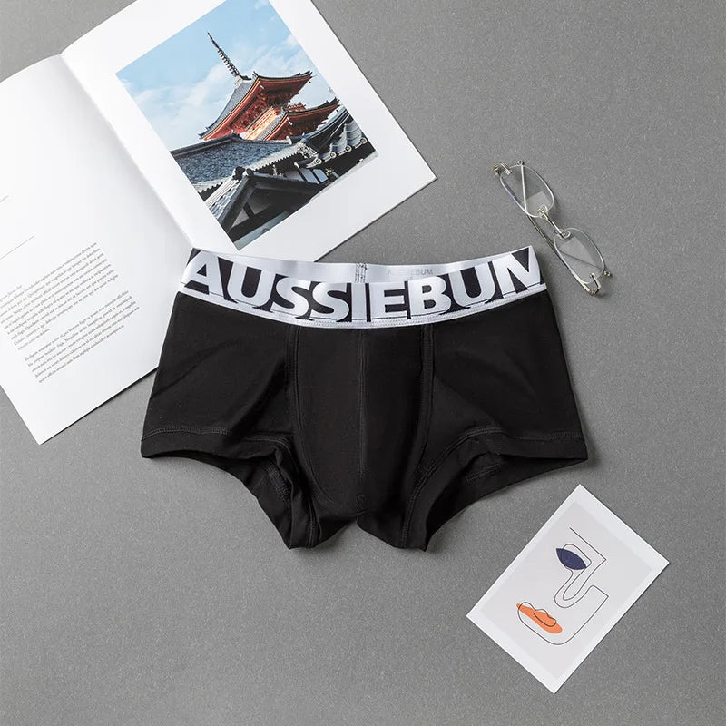 Cotton Underwear for Men, Low Waisted, Sexy Trendy Briefs, Comfortable Sweat-Absorbent, Antibacterial Boxer Shorts, Brand Underp