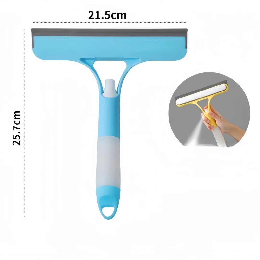 Window Cleaner Car Glass Scraper Shower Door Wiper with Soap Dispenser for Household Deep Cleaning and Mirror Cleaning