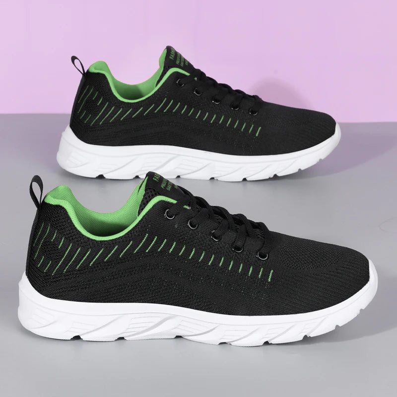 YRZL Lightweight Running Shoes Breathable Non-Slip Running Shoes Men Comfortable Sneakers Outdoor Sports Soft Wear-Resistant