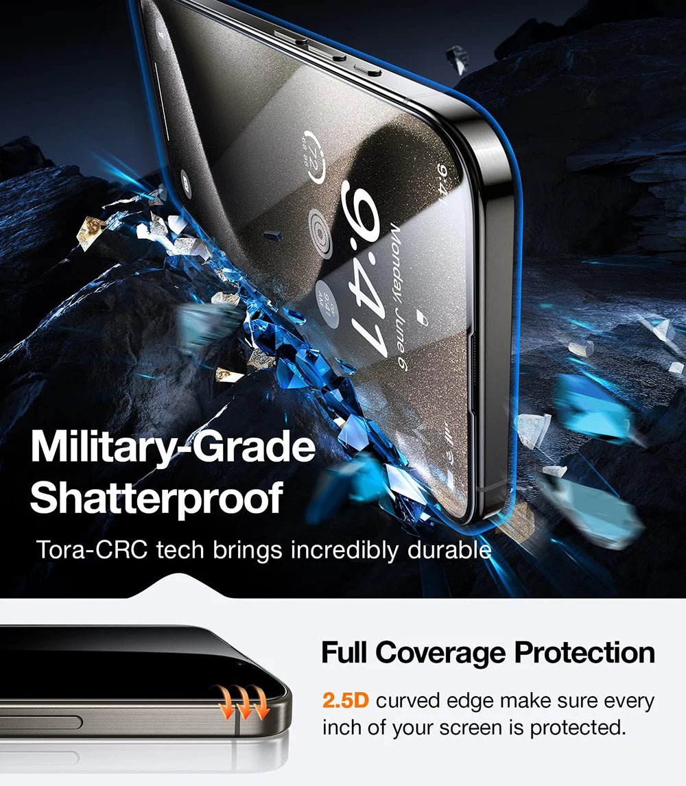 3/4/5Pcs Anti-Spy Tempered Glass For iPhone 17 Pro Max 17 Air Privacy Screen Protectors For iPhone 16 15 Plus 14 ProMax 16e