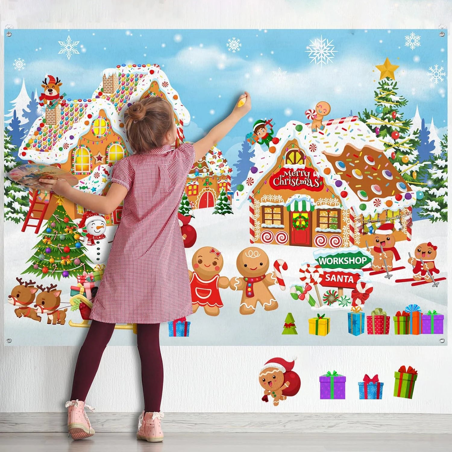 Thanksgiving Felt Tree Craft Kit Fall Tree Montessori Busy Board Family Decorations Activity Education Toy Wall Hanging Gifts