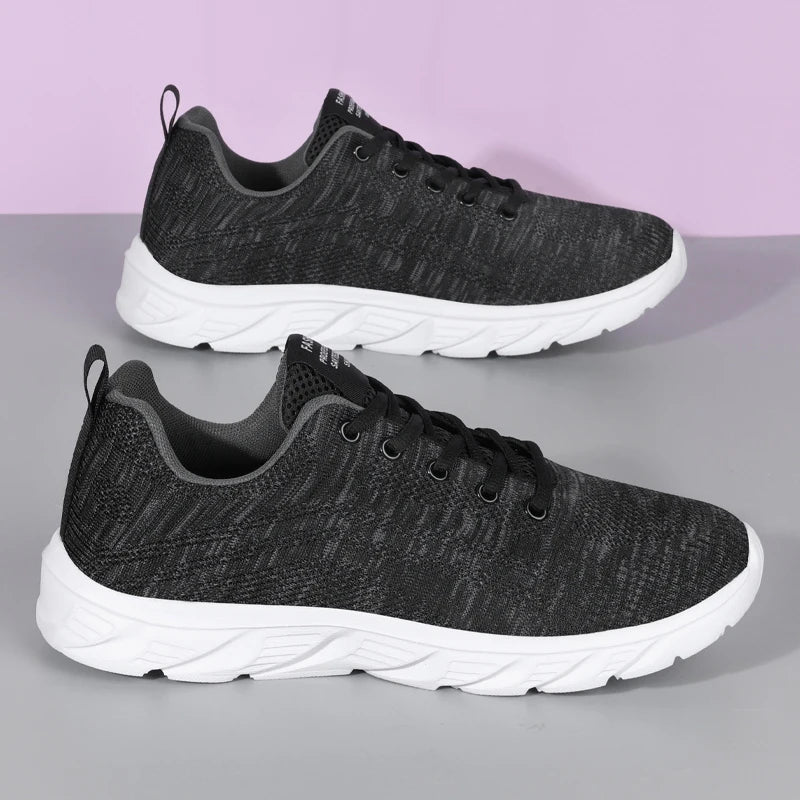 YRZL Lightweight Running Shoes Breathable Non-Slip Running Shoes Men Comfortable Sneakers Outdoor Sports Soft Wear-Resistant