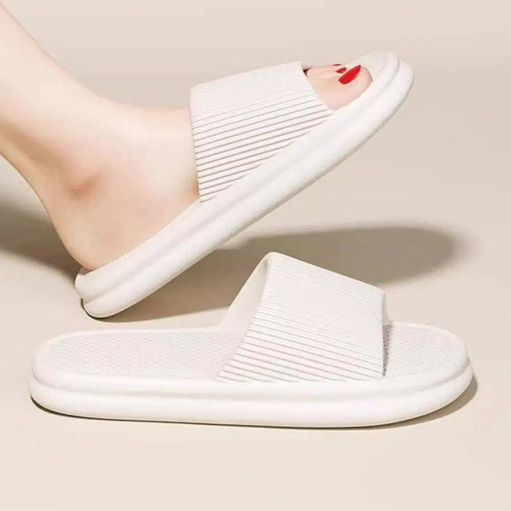 Size 38-41 Men Slippers Summer Solid Color Flat Sole Home Slippers For Women Man Coupple Bath Beach Slides Shoes