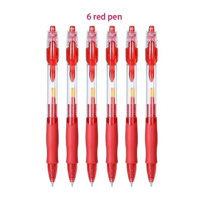 13-30Pcs 0.5mm Fine Point Retractable Gel Pens, Black Ink, Soft Anti-Slip Grip, Smooth Writing, Office & School Stationery Set