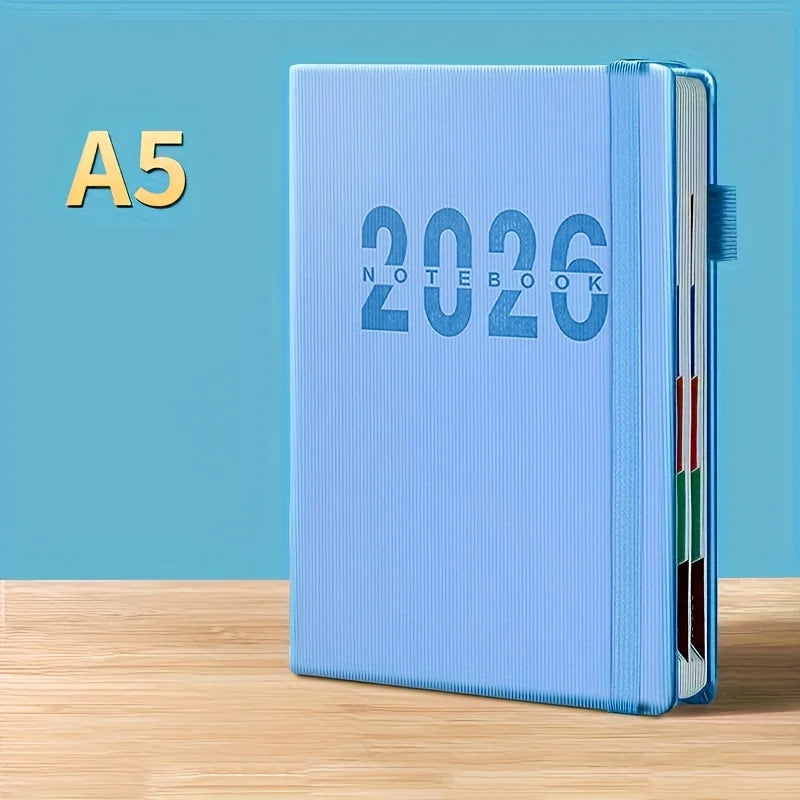 2026 New Calendar Log: Time Management 365 Day Plan Office、 400 Pages, Daily Plan | Visual Organization|