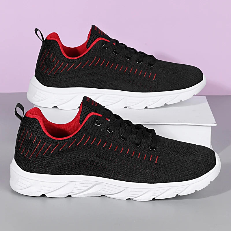 YRZL Lightweight Running Shoes Breathable Non-Slip Running Shoes Men Comfortable Sneakers Outdoor Sports Soft Wear-Resistant