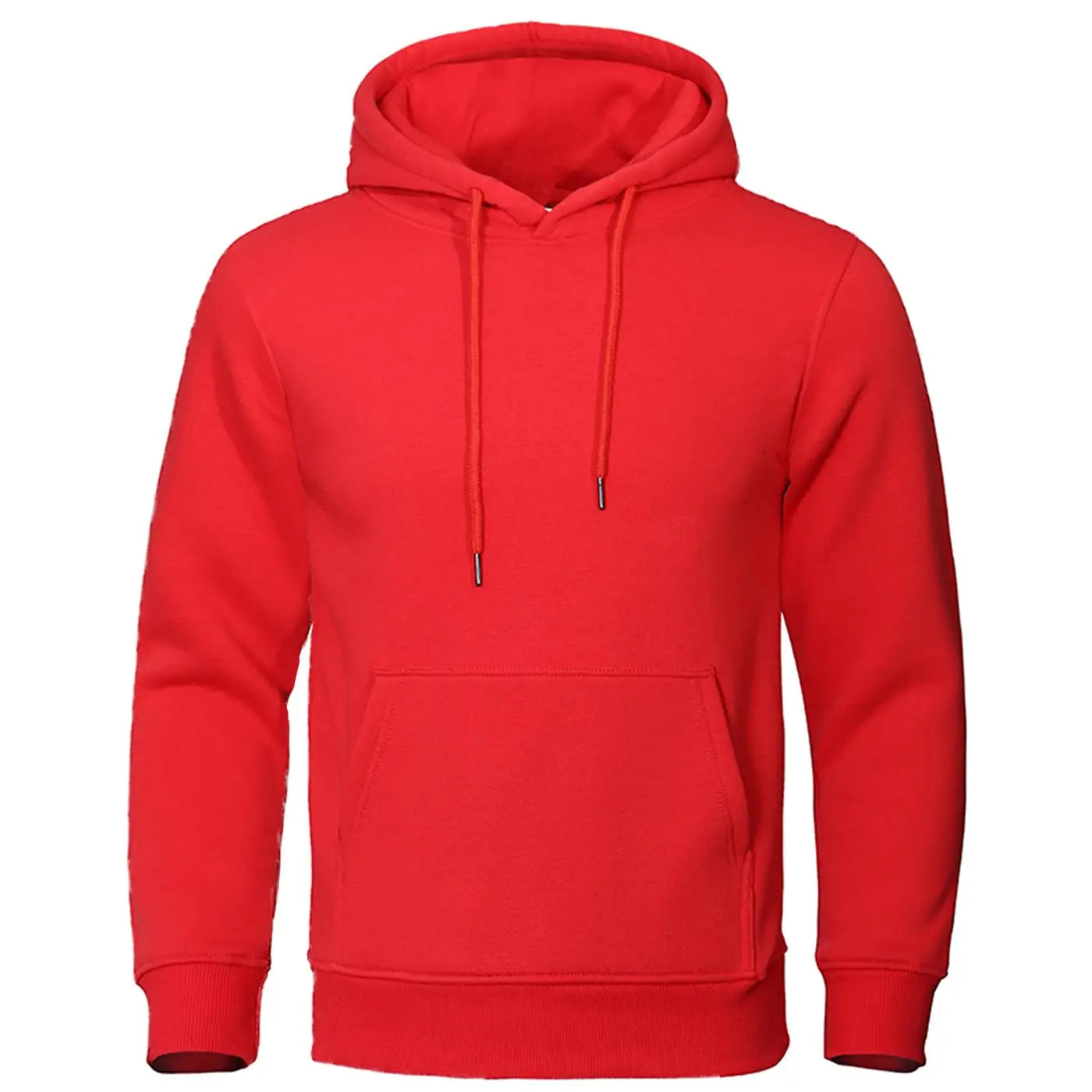 Hoodie Men Solid Warm Fleece Hoody Oversize Hooded Sweatshirt Autumn Casual Fashion Pocket Clothes Comfort and Simplicity Tops