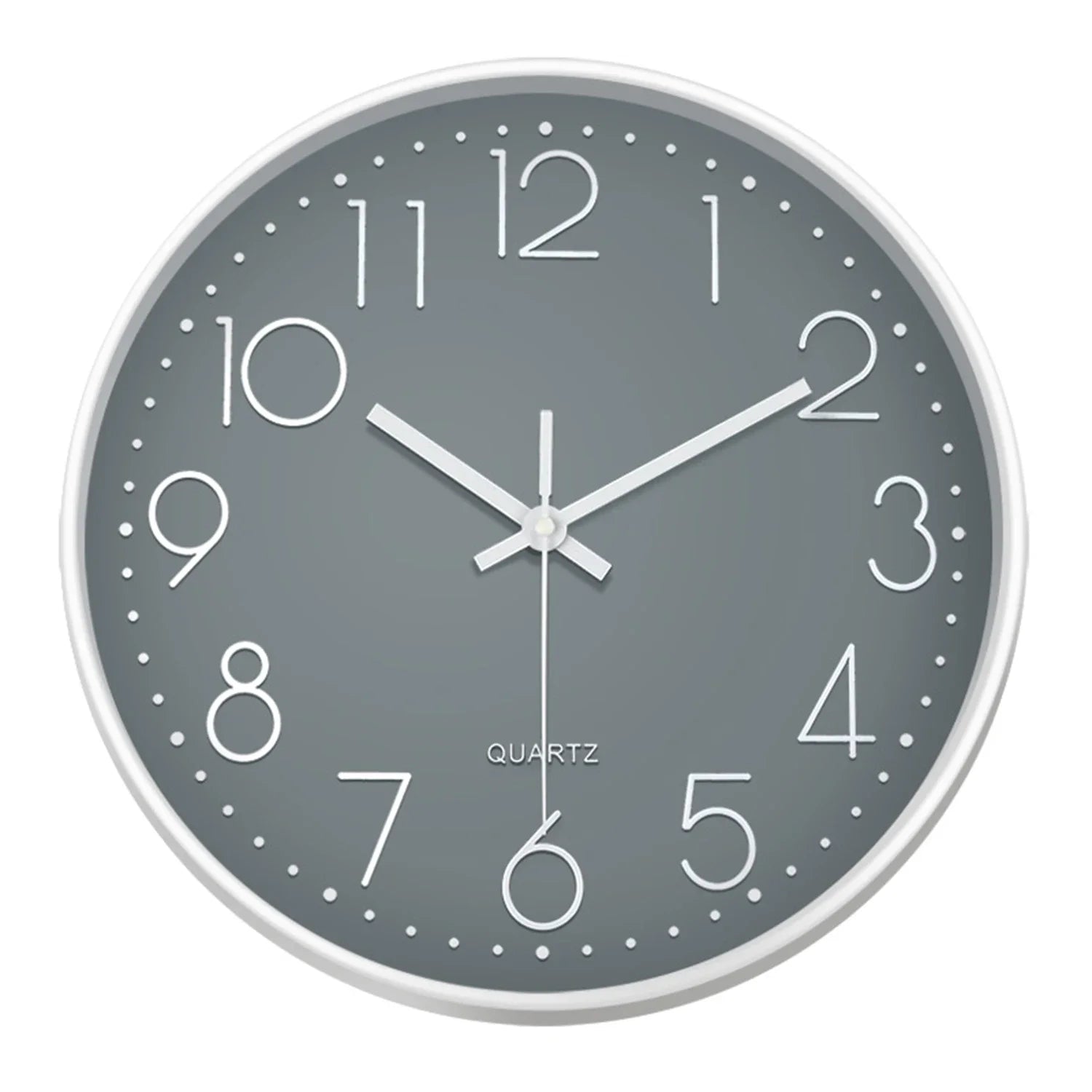 8-Inch Minimalist Quartz Wall Clock, 3D Digital Clock, Silent Clock for Living Rooms, Bedrooms, and Offices, Home Decor