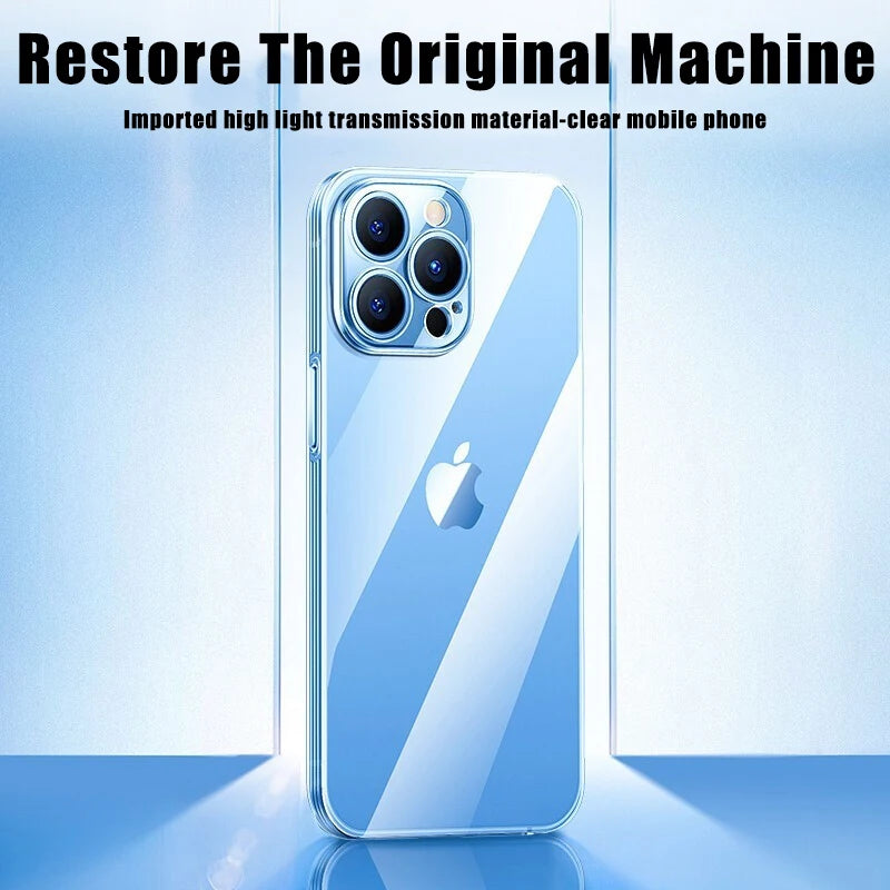 Fashion Clear Phone Case For iPhone 14 Pro Max Soft TPU Silicon Cases For iPhone14 Pro Max 14 Plus Transparent Back Cover Capa