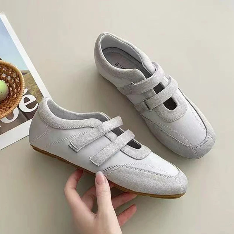 Flats Women's Sports Shoes Fashion Sneakers Casual Shallow Loafers Shoes Walking Ballet Shoes Trend Cozy Zapatillas De Mujer