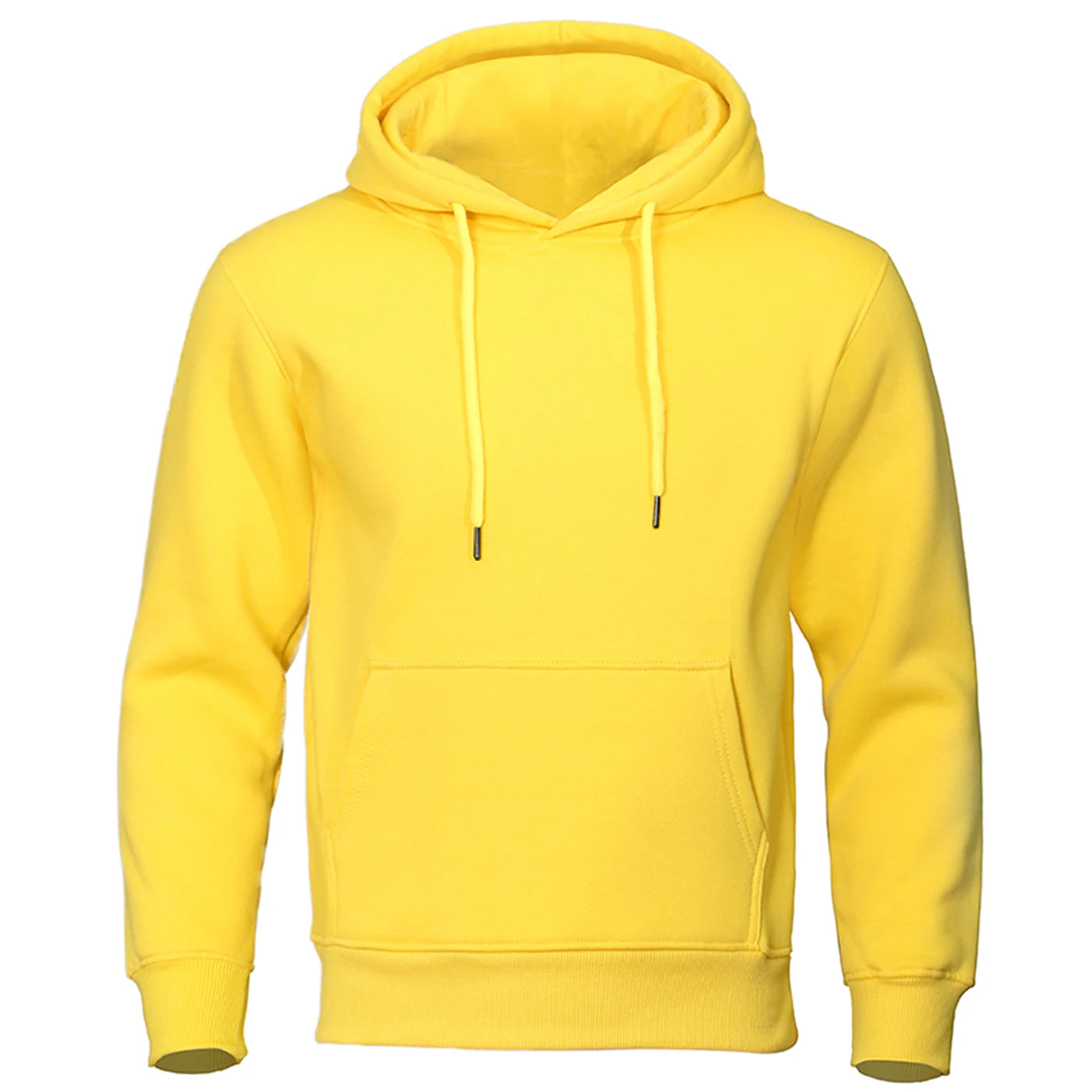 Hoodie Men Solid Warm Fleece Hoody Oversize Hooded Sweatshirt Autumn Casual Fashion Pocket Clothes Comfort and Simplicity Tops