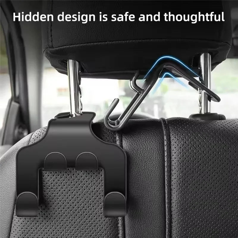 Car Back Seat Hook Hanging Storage Mobile Phone Holder Stand Lazy Rear Seat Headrest Bracket For iPhone Samsung Xiaomi AllPhones