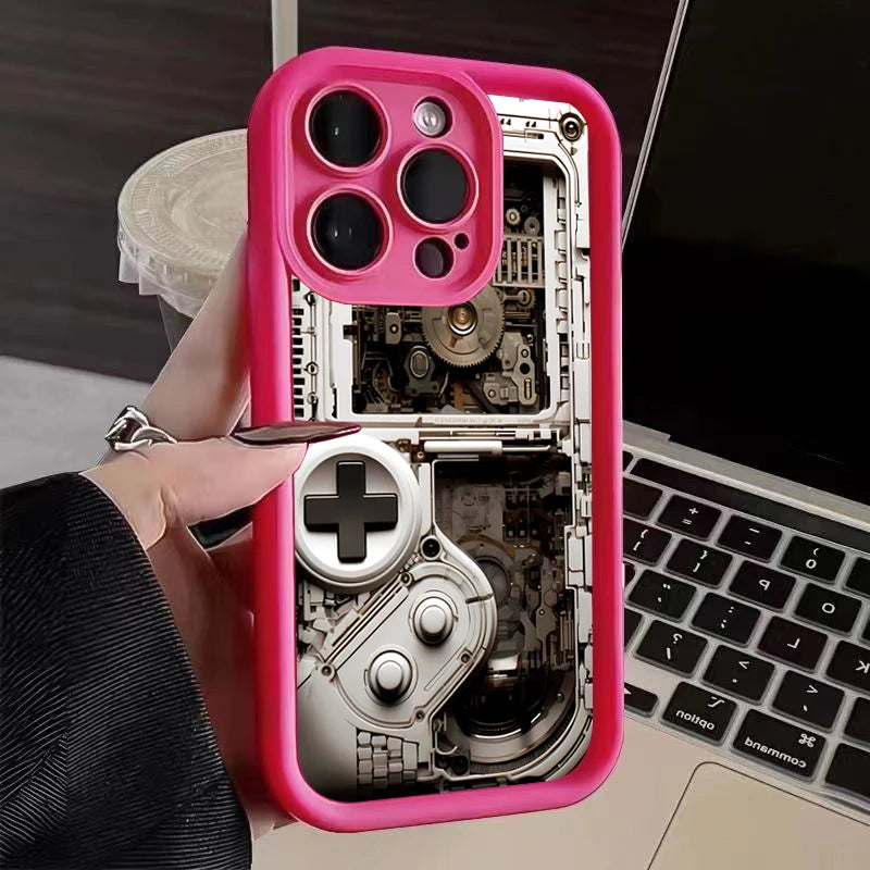 Case For iPhone 17 16 Pro Max Air Cases iPhone 15 Case Game Controller Graphic Case For iPhone 11 12 13 14Pro 7 8 Plus SE2 Cover