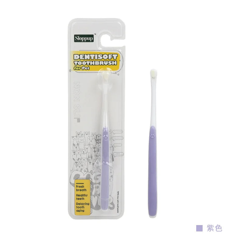 Dog Toothbrush Dog Teeth Cleaning Soft Hair Toothbrush for Dogs Oral Cleaning Comfortable Handle Dogs Teeth Brush Pet Products