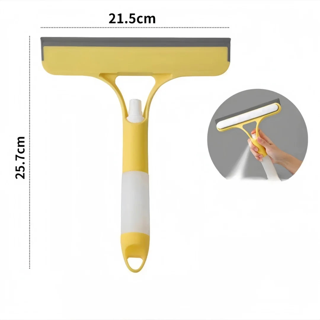 Window Cleaner Car Glass Scraper Shower Door Wiper with Soap Dispenser for Household Deep Cleaning and Mirror Cleaning