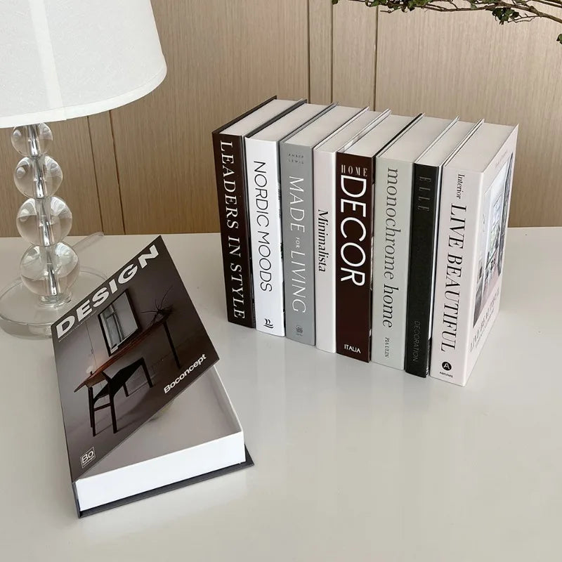 Simple Home Serie Fake Book Decoration Living Room Aesthetics Prop Books Decorations Interior Coffee Table Ornaments Additional