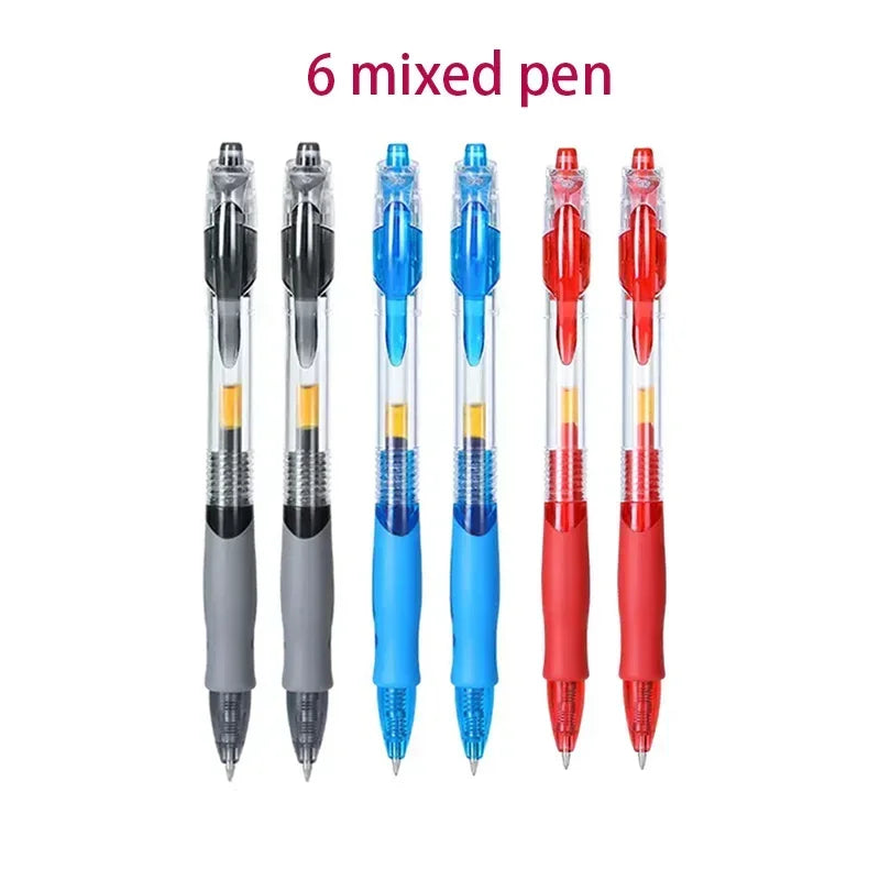 13-30Pcs 0.5mm Fine Point Retractable Gel Pens, Black Ink, Soft Anti-Slip Grip, Smooth Writing, Office & School Stationery Set