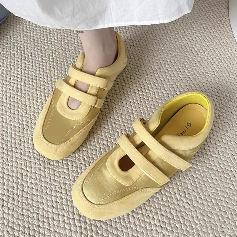 Flats Women's Sports Shoes Fashion Sneakers Casual Shallow Loafers Shoes Walking Ballet Shoes Trend Cozy Zapatillas De Mujer