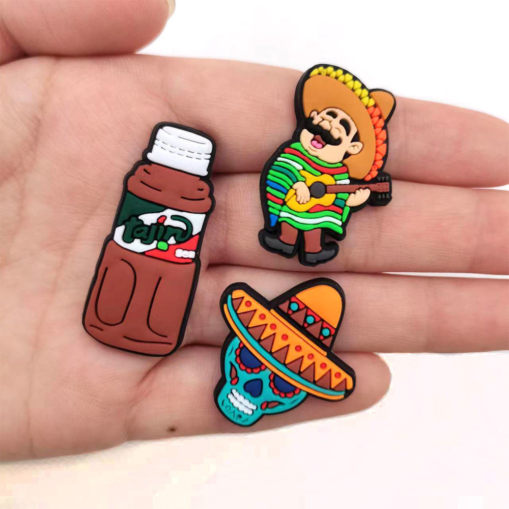 Mexican Food Series Interesting Diy Shoe Flower Decorations