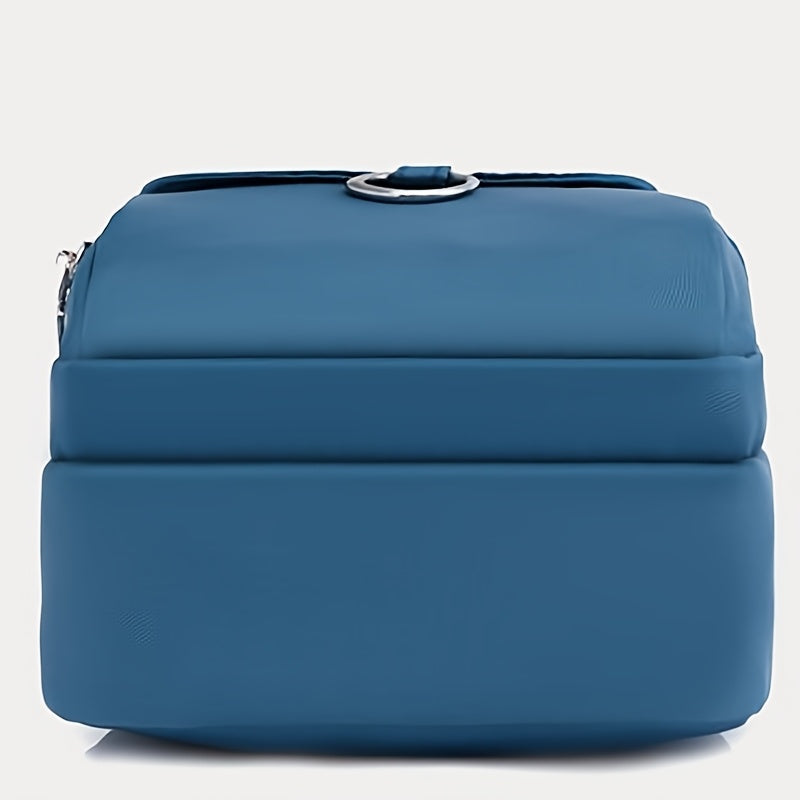 Lingzi Kangaroo Unisex Square Crossbody Bag - Adjustable Strap, Golden-Tone Hardware & Kangaroo Logo, Navy/Red/Black Casual Handbag for Men & Women, Compact Shoulder Purse for Phone, Wallet, Keys (Zipper Direction Varies)