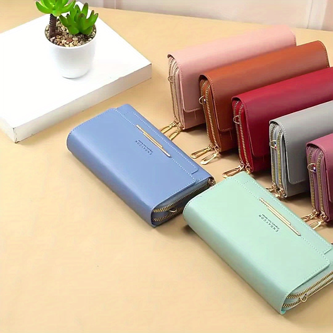 RFID Blocking Crossbody Bag with Adjustable Strap - Purse, Zipper Closure, Golden-Tone Hardware - Lightweight Everyday Messenger Bag for Women & Men, Valentine's Gift ( Burgundy/Black/Pink/Red/Green/Blue/Gray) - Working, Trav